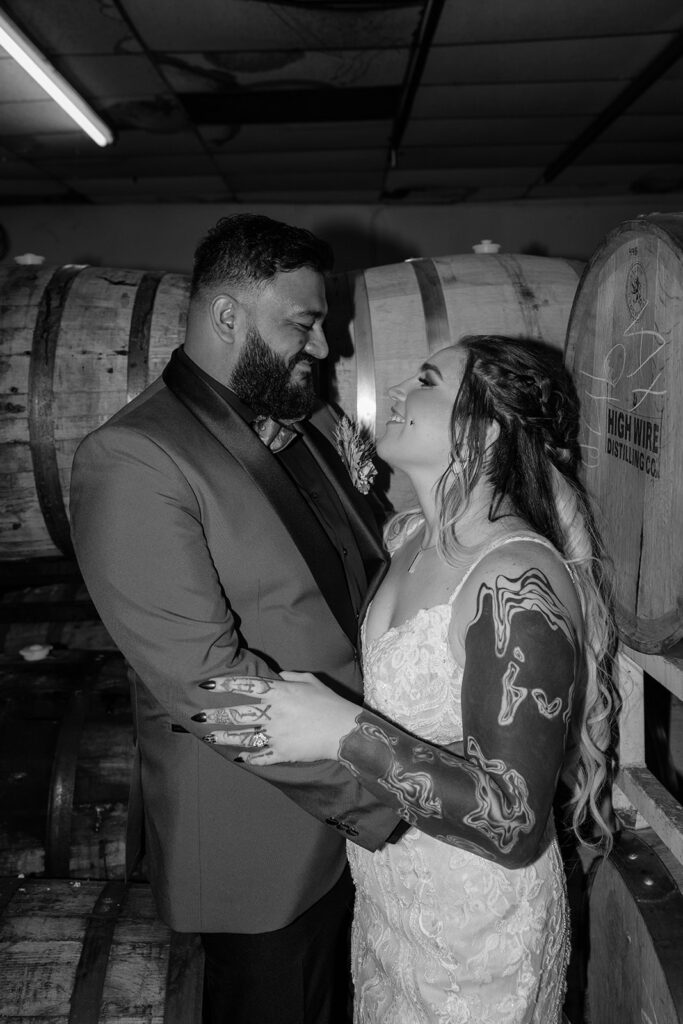 brewery wedding photo 