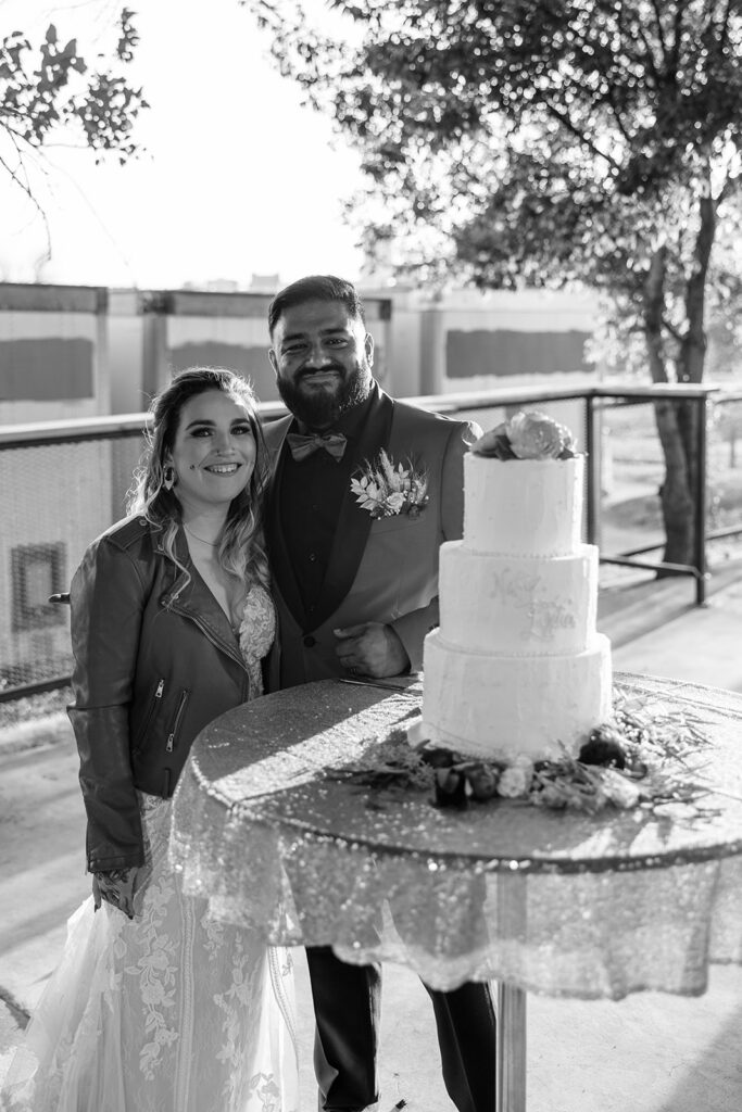 edgy wedding photo 