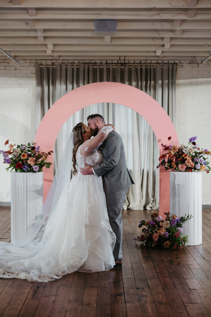 first kiss at the altar