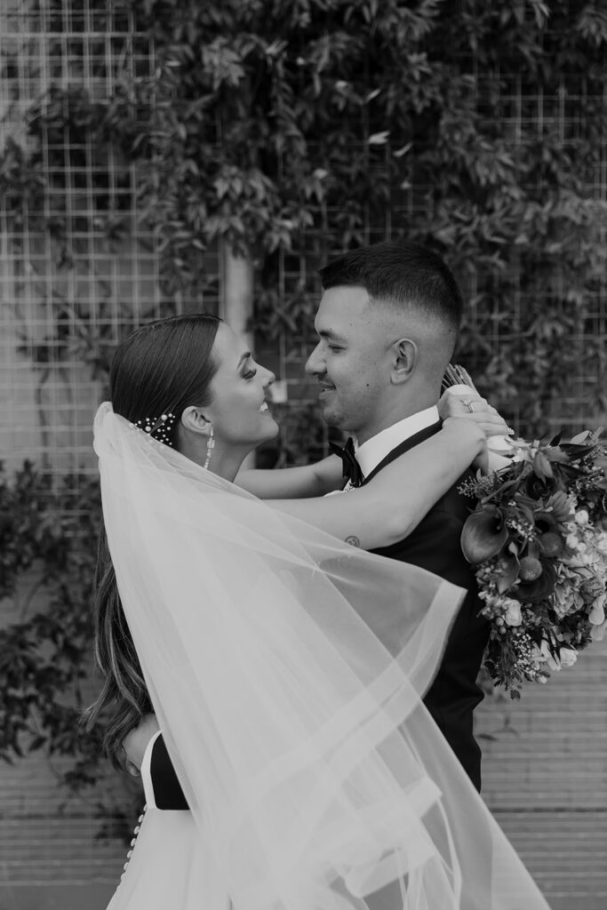 bride and groom portraits