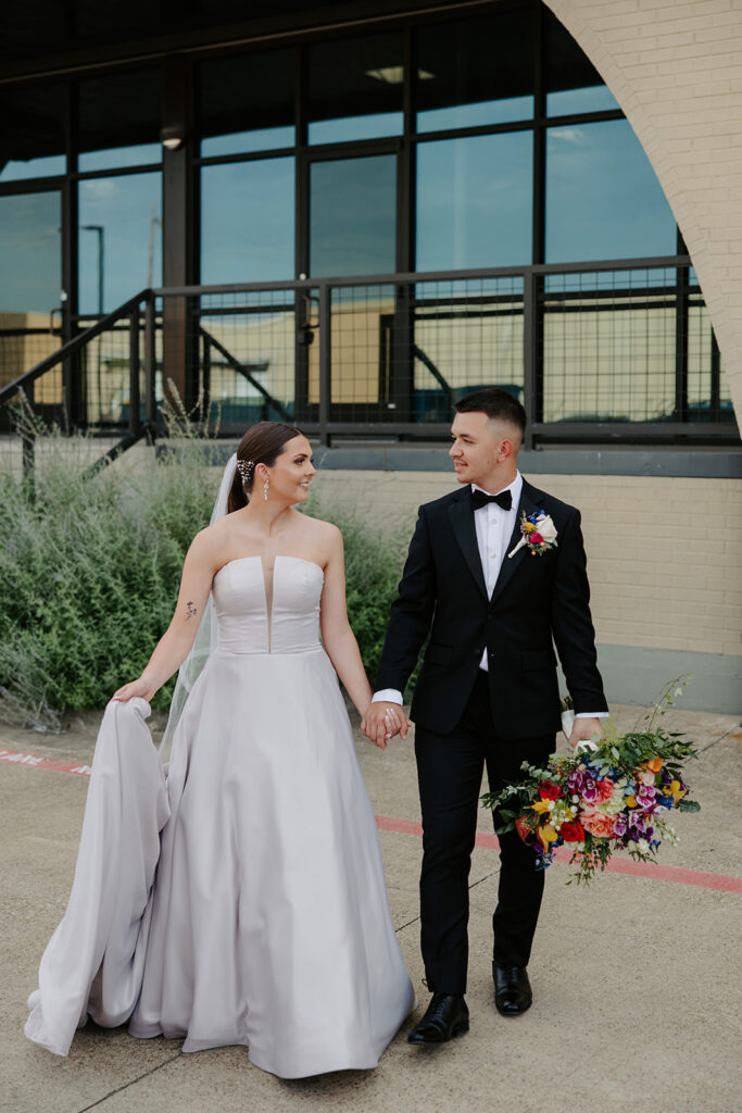 bride and groom portraits