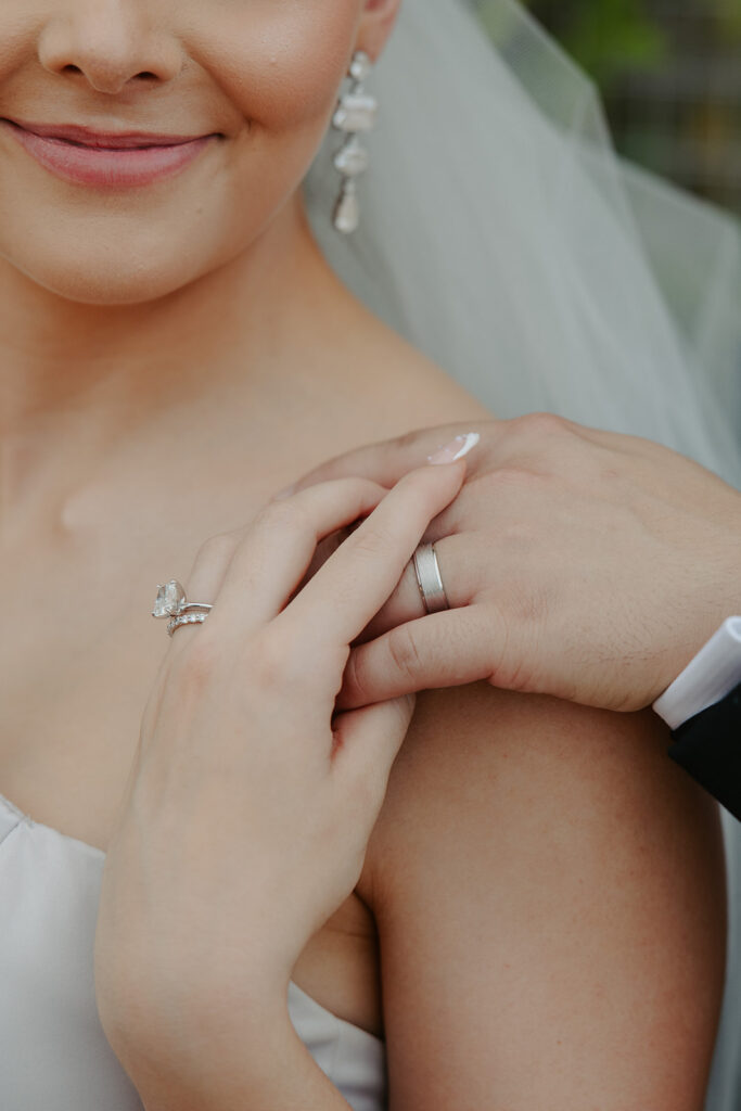 bride and groom portraits