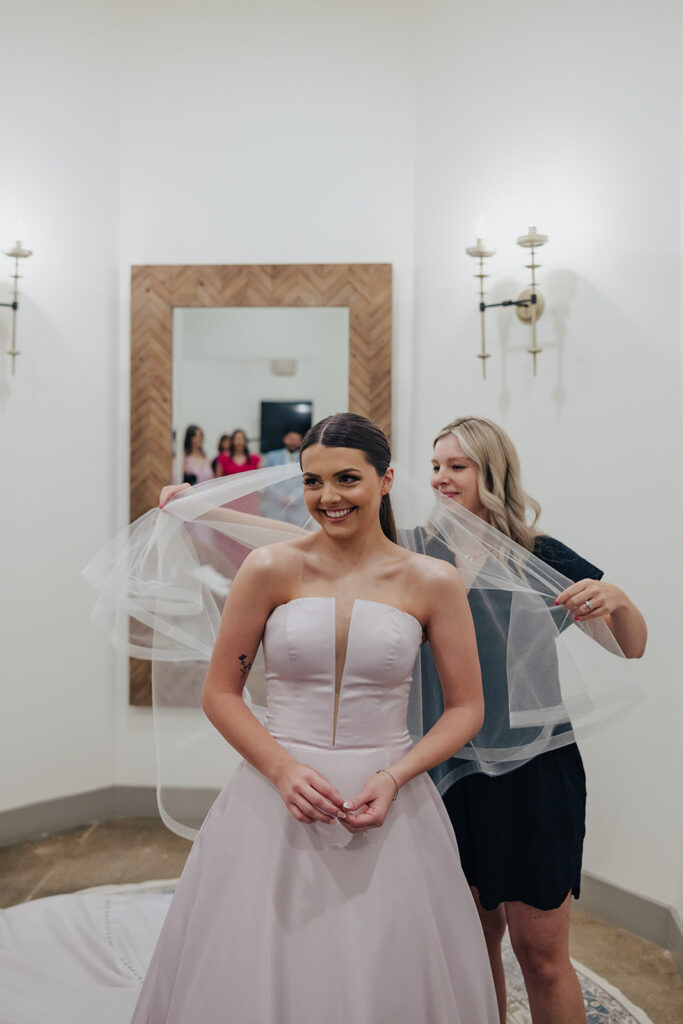 Bride getting ready photos