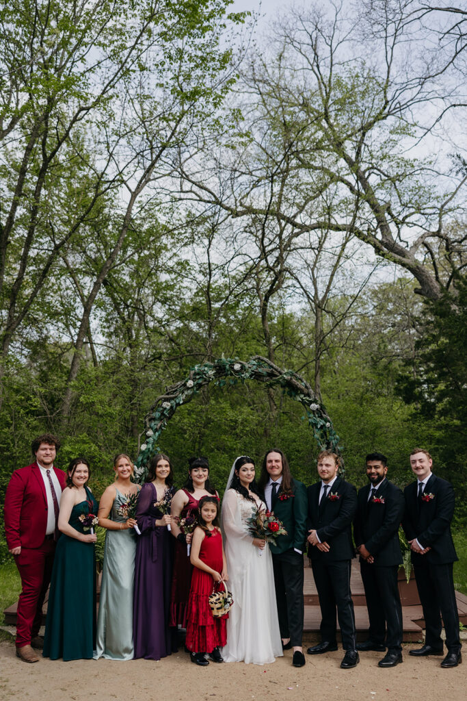 Ethereal wedding party photos