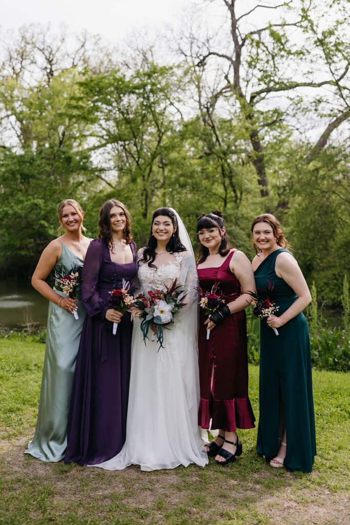 Ethereal wedding party photos