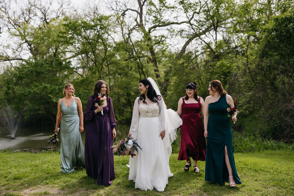 Ethereal wedding party photos