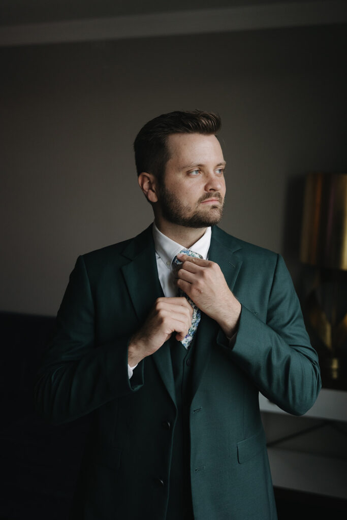 groom getting ready photo