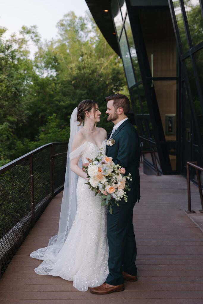 nature wedding portrait