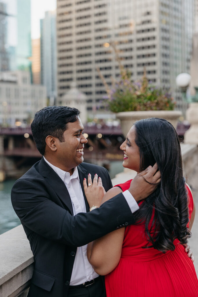 wacker Drive engagement photo location