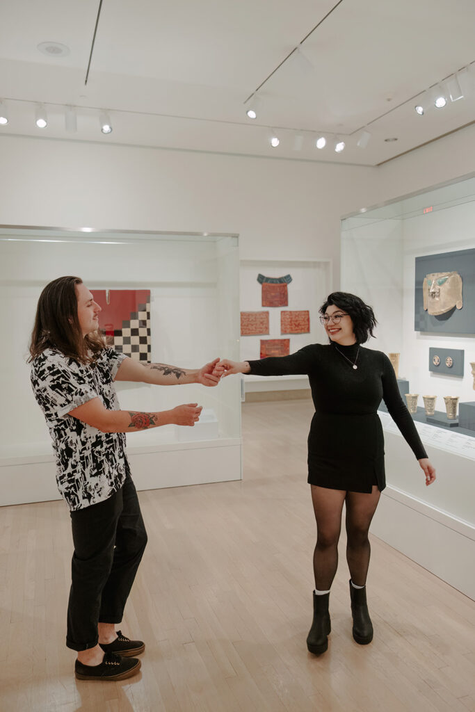 museum engagement photos