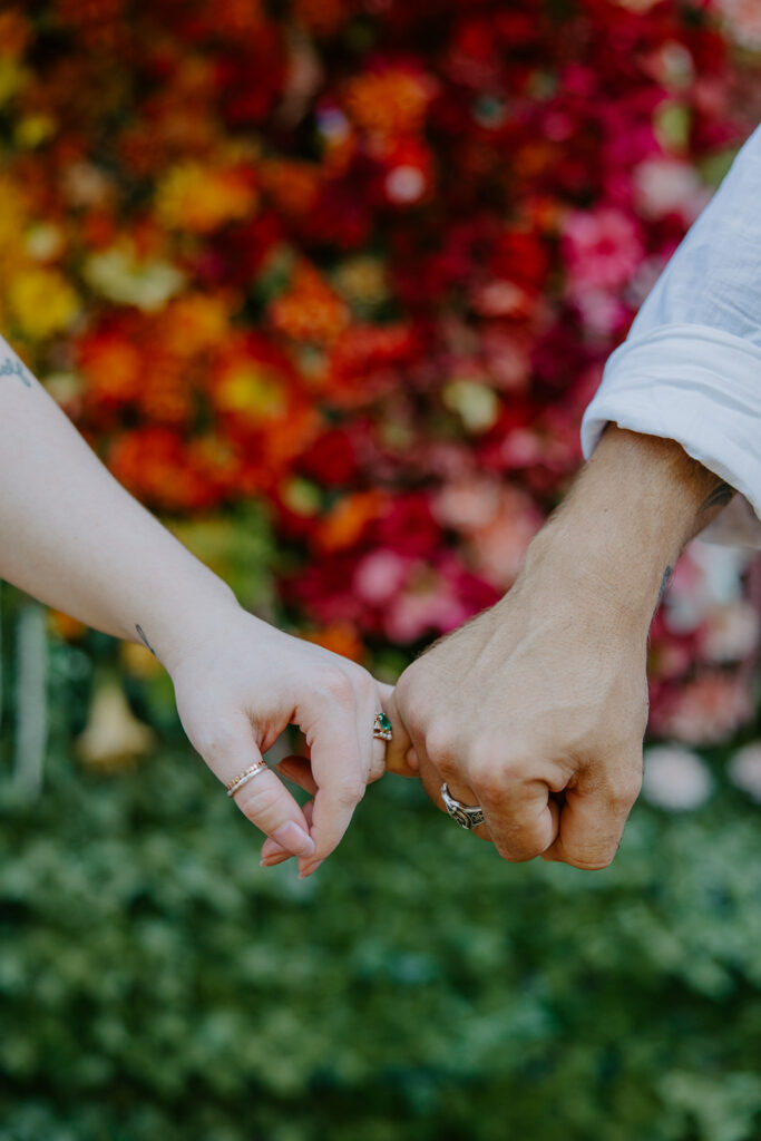 greenhouse engagement photos