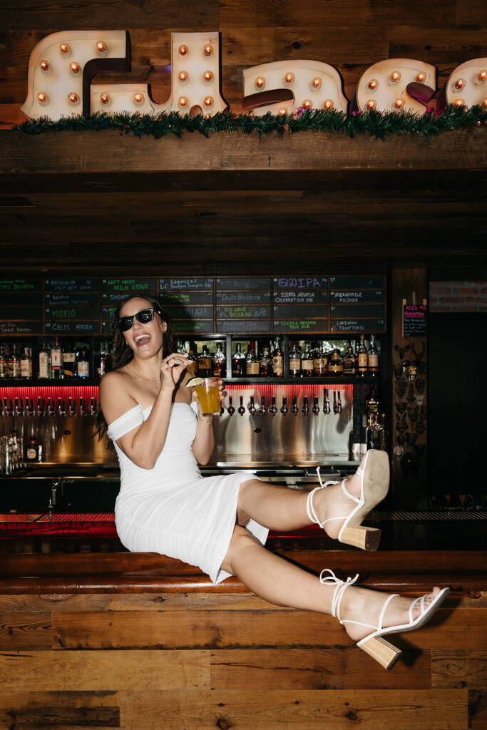 Movie theater engagement photos