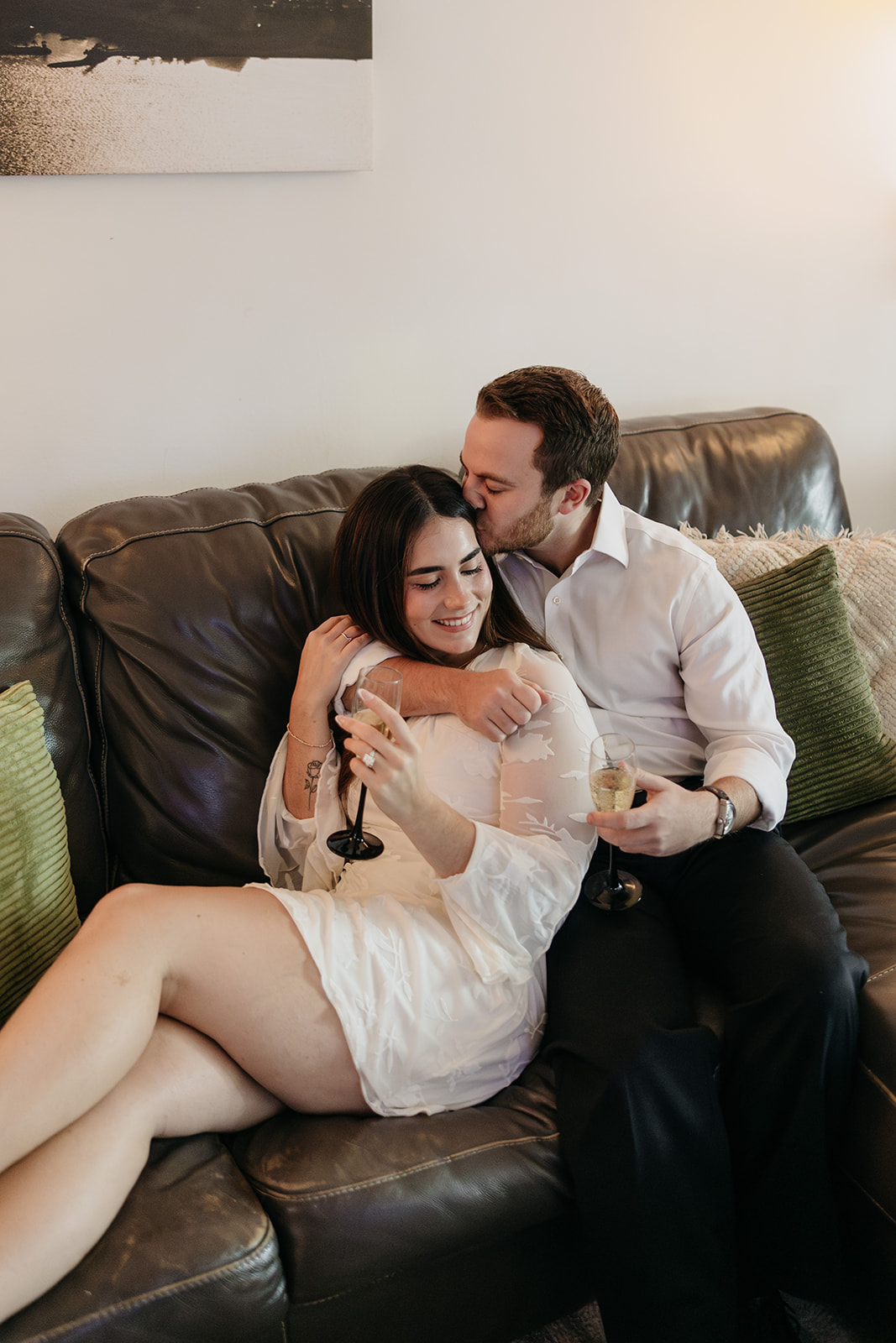 Cozy engagement session inspiration for rainy weather in New York City