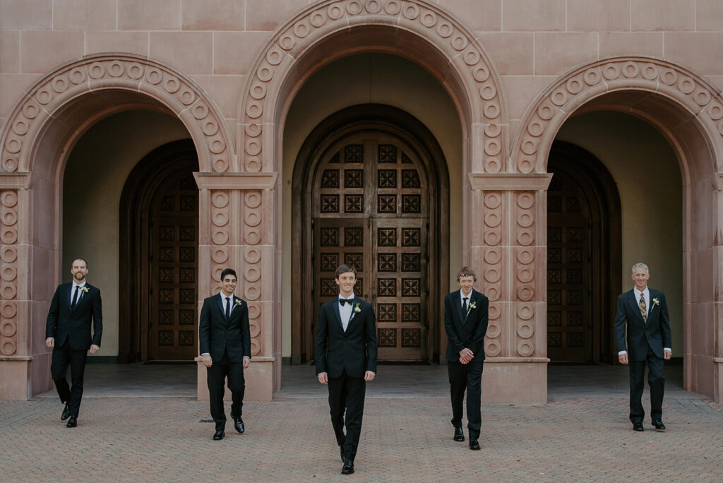 groom and groomsmen photos