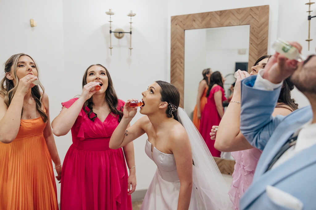 Bride getting ready photos