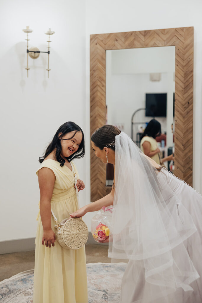 Bride getting ready photos