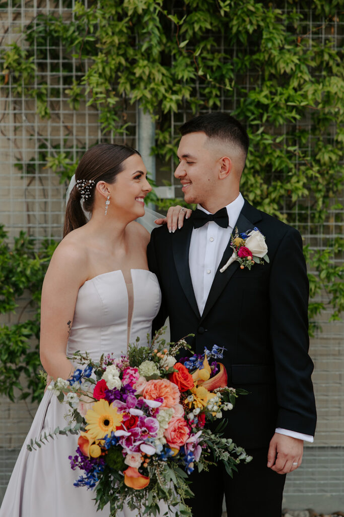 bride and groom portraits