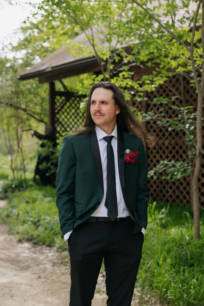 groom getting ready