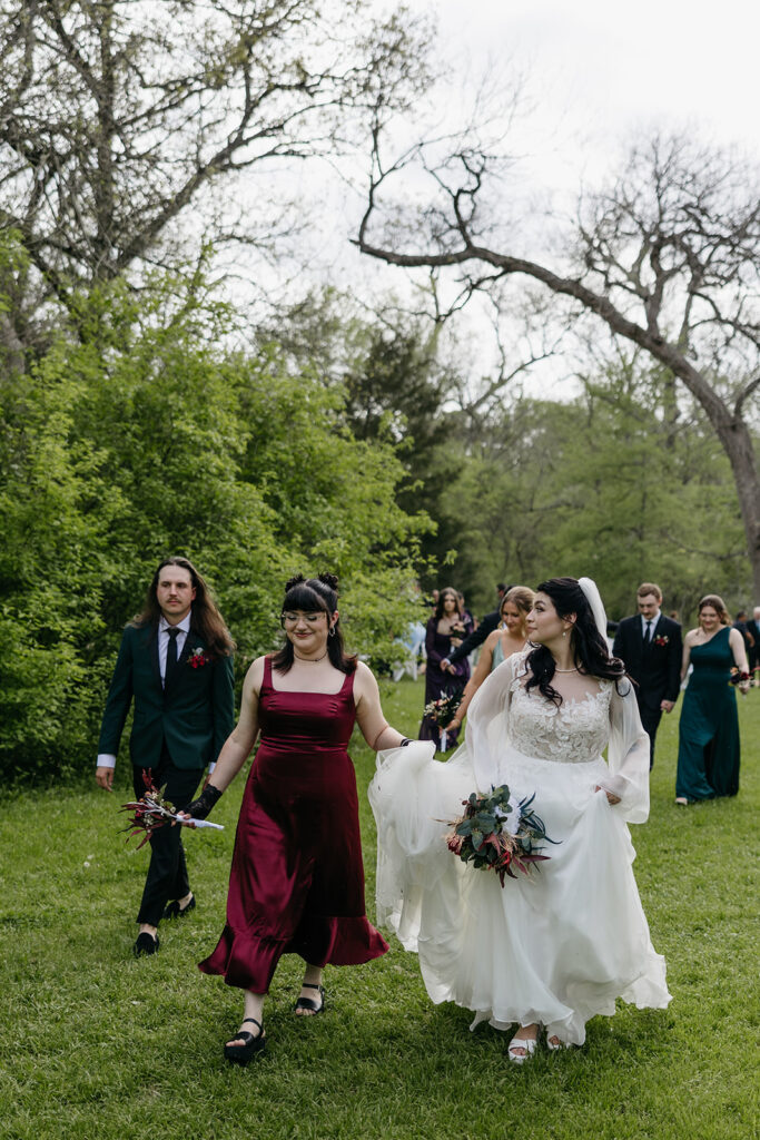 Ethereal wedding party photos