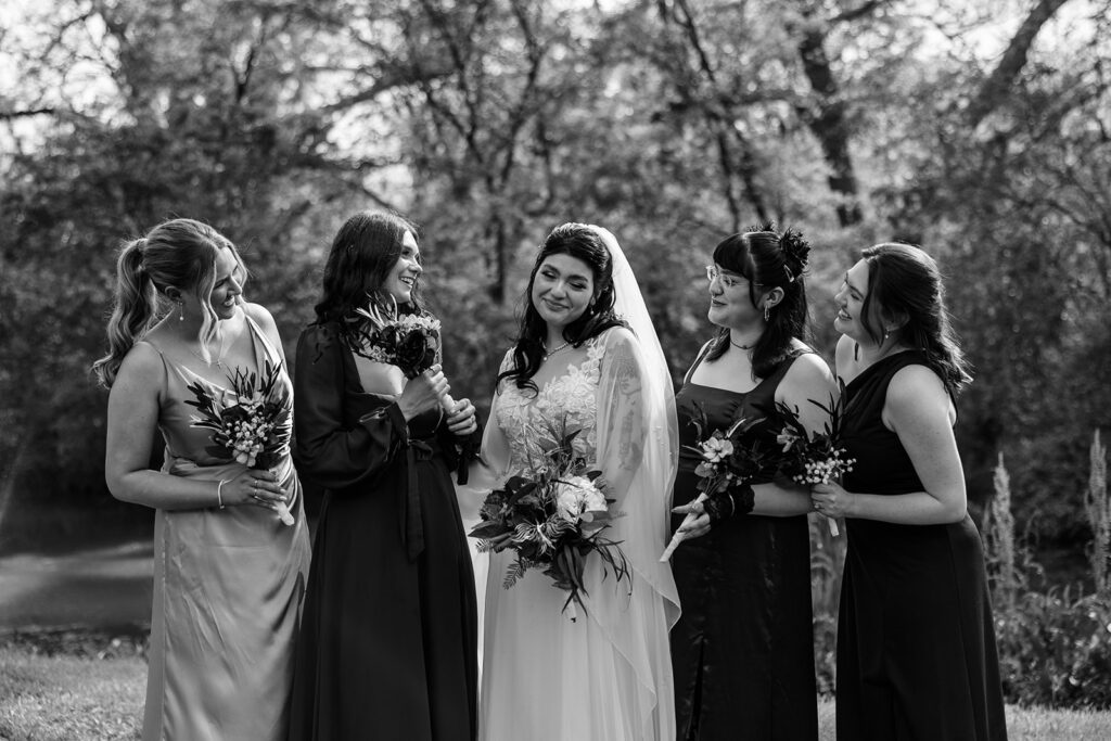 Ethereal wedding party photos