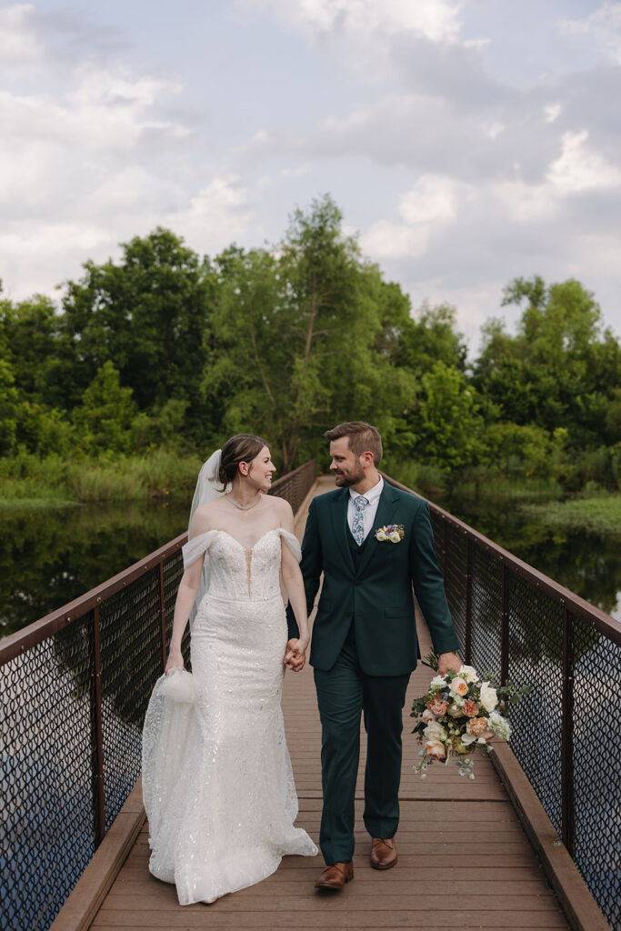 nature wedding portrait